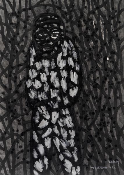 [2007] Sleepwaer, Acrylic Ink on paper, 100x71cm